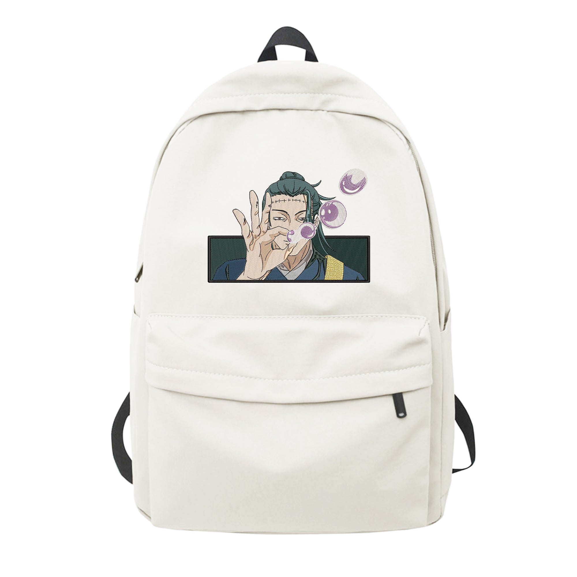 Kenjaku Geto Suguru Embroidery Backpack