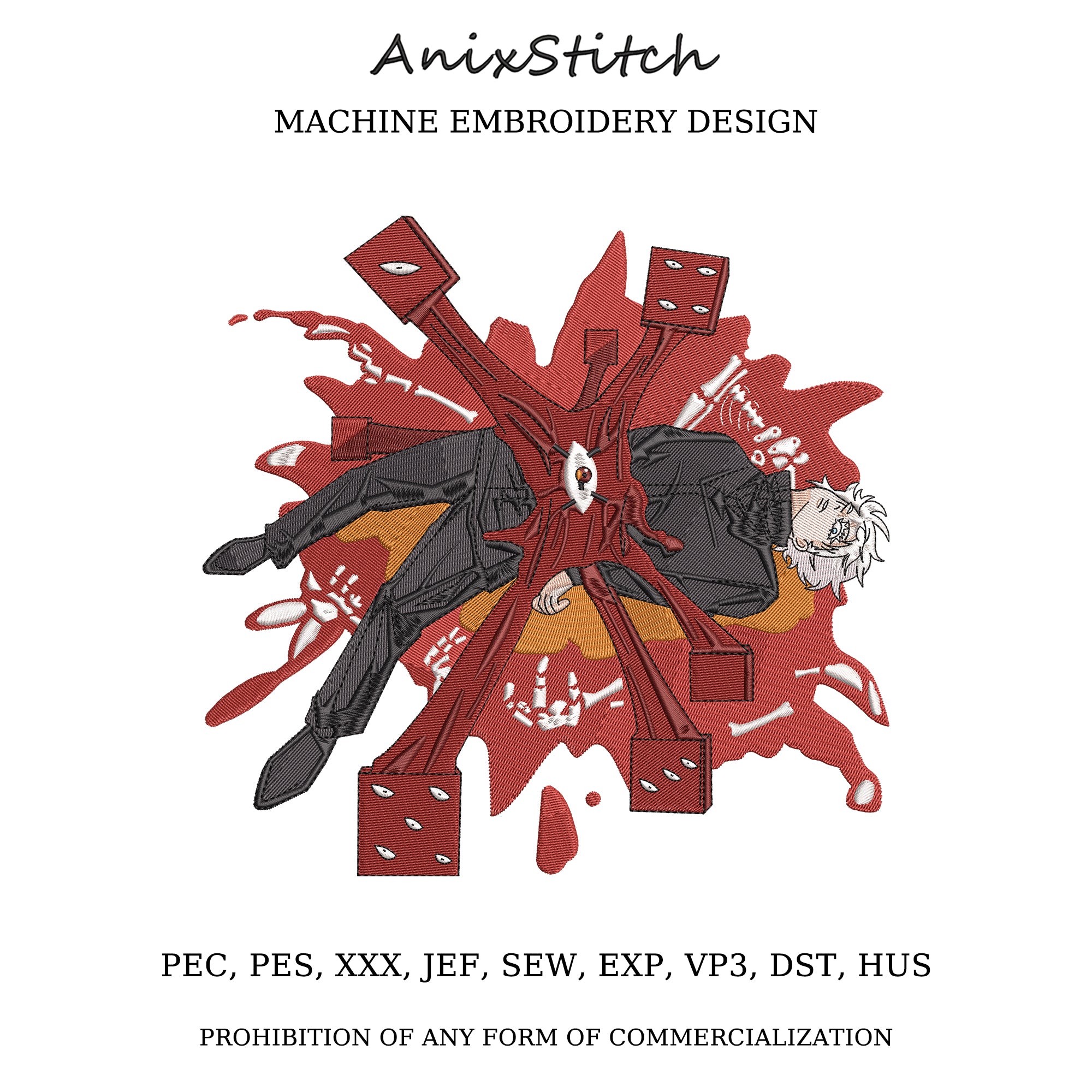 Anime Embroidery Design