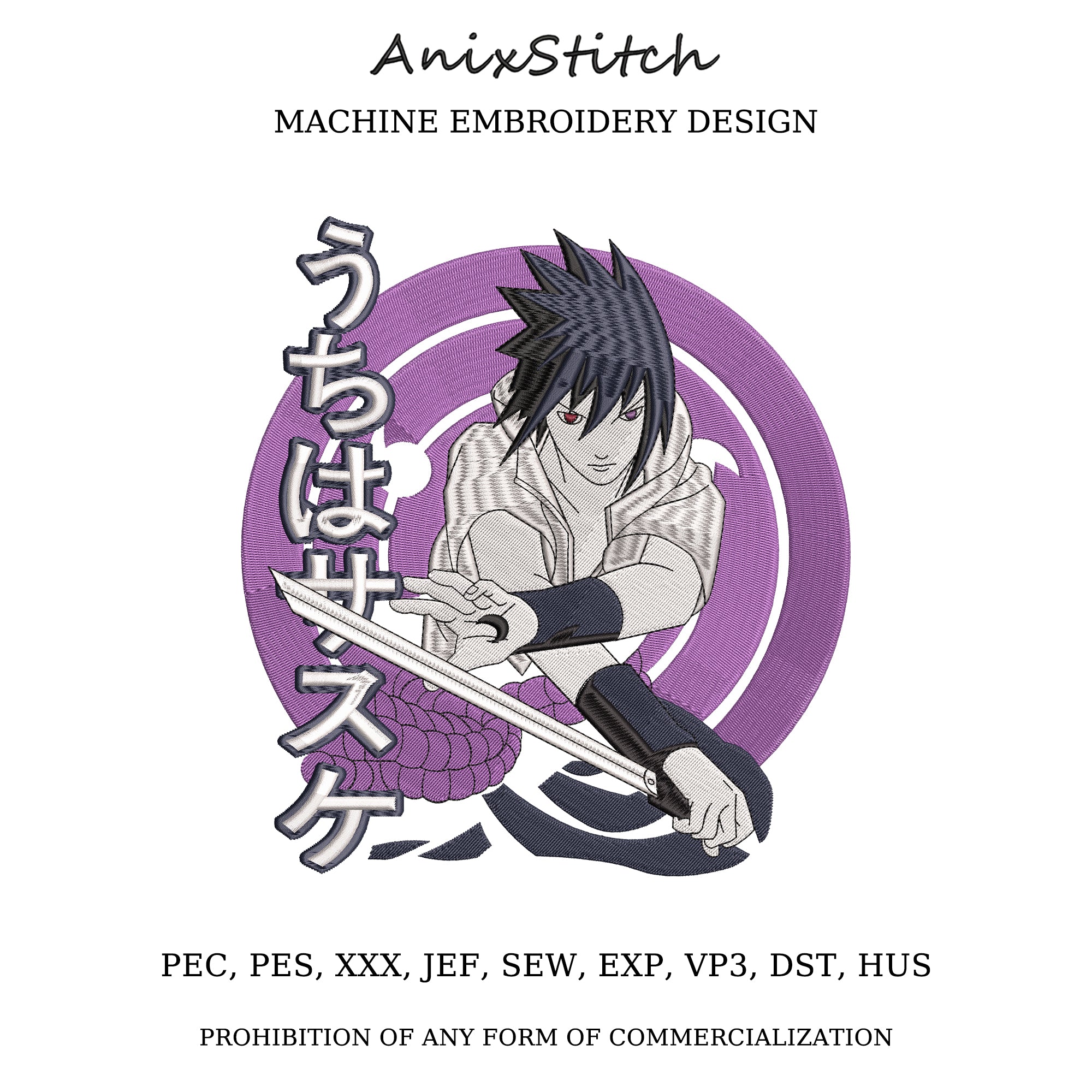 Anime Embroidery Design