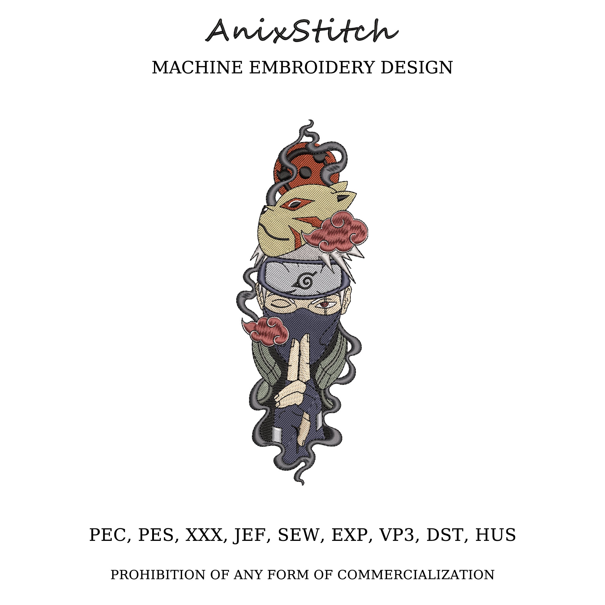 Anime Embroidery Design