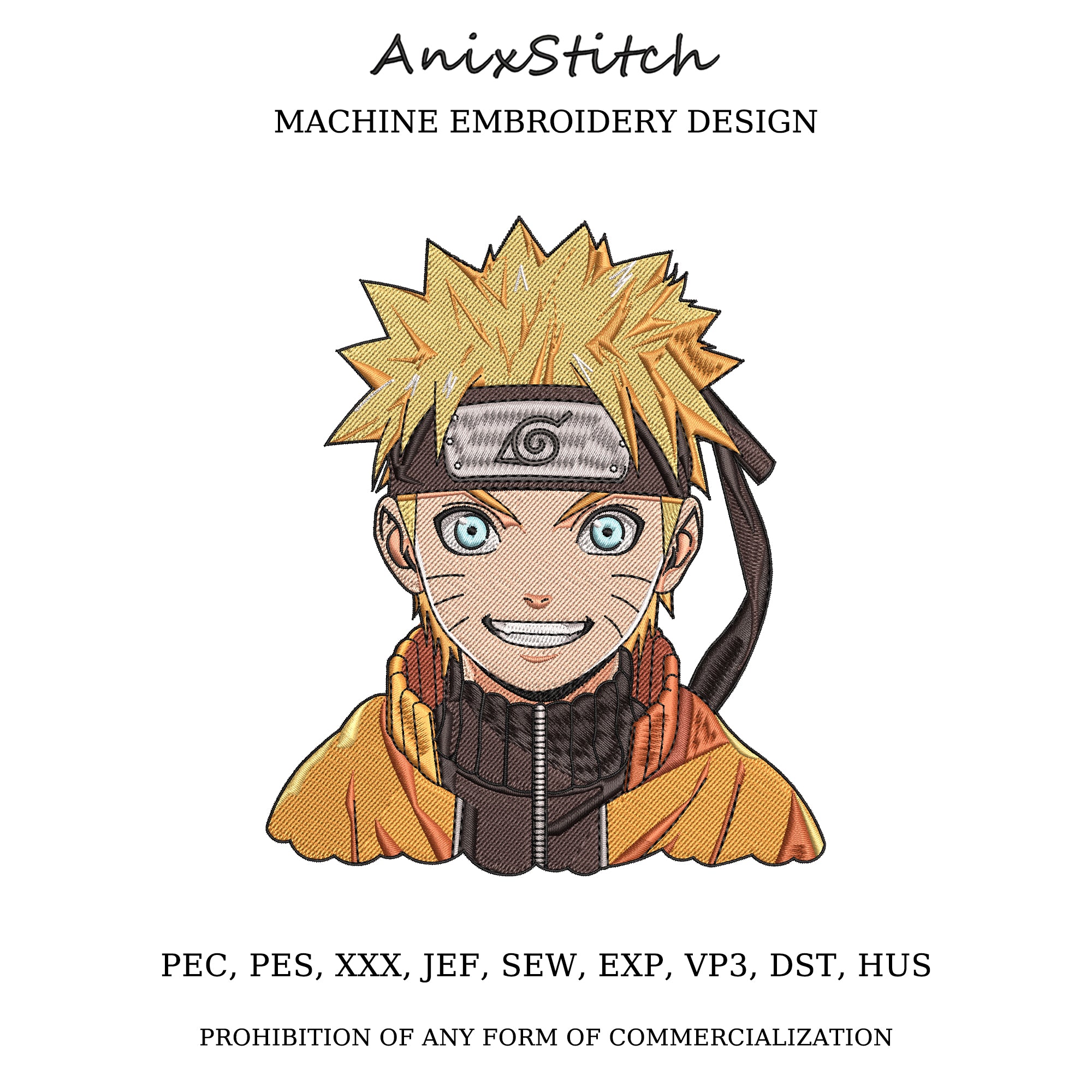 Anime Embroidery Design