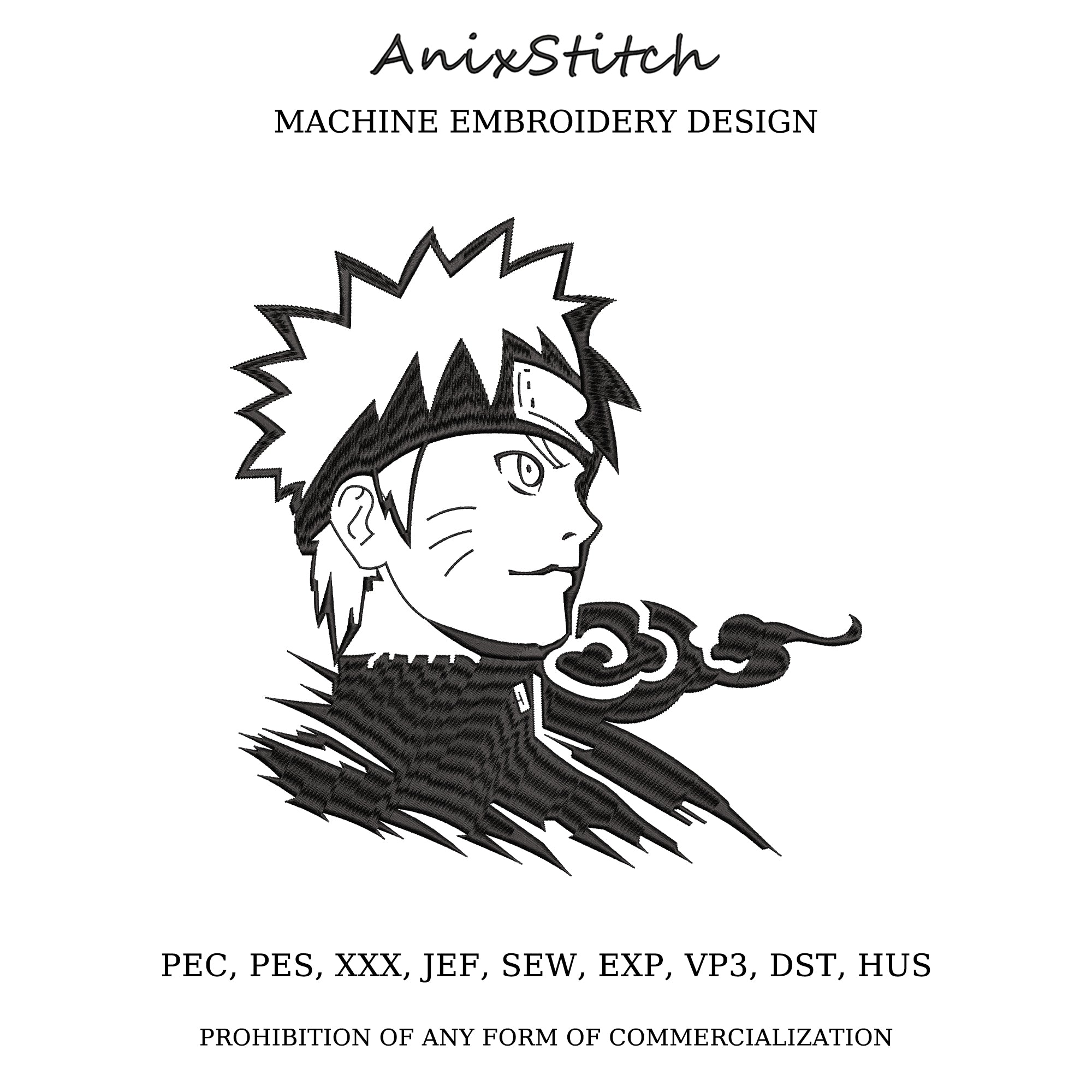 Anime Embroidery Design