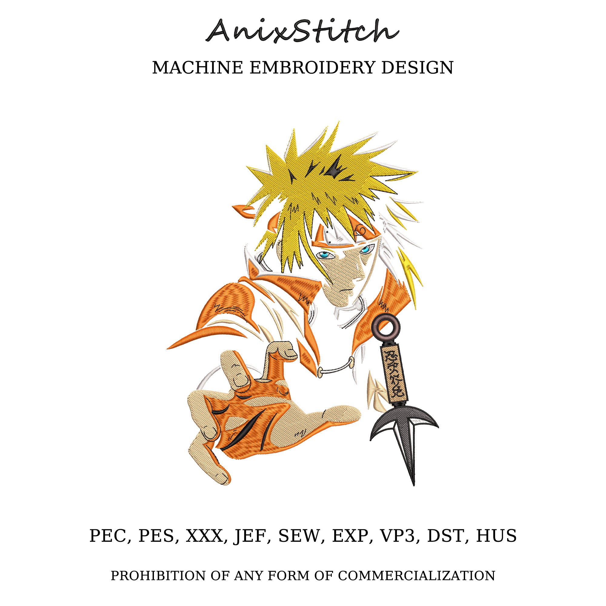 Anime Embroidery Design