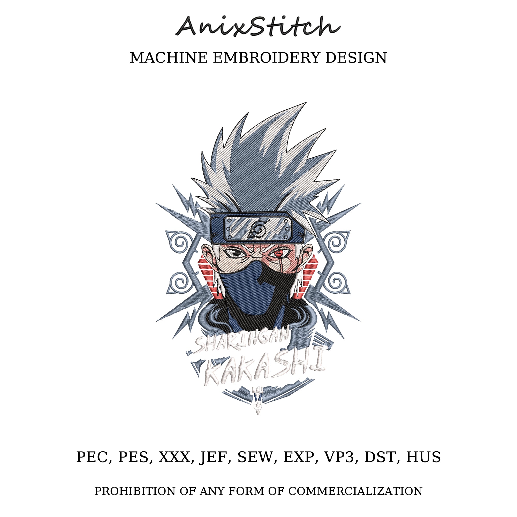 Anime Embroidery Design