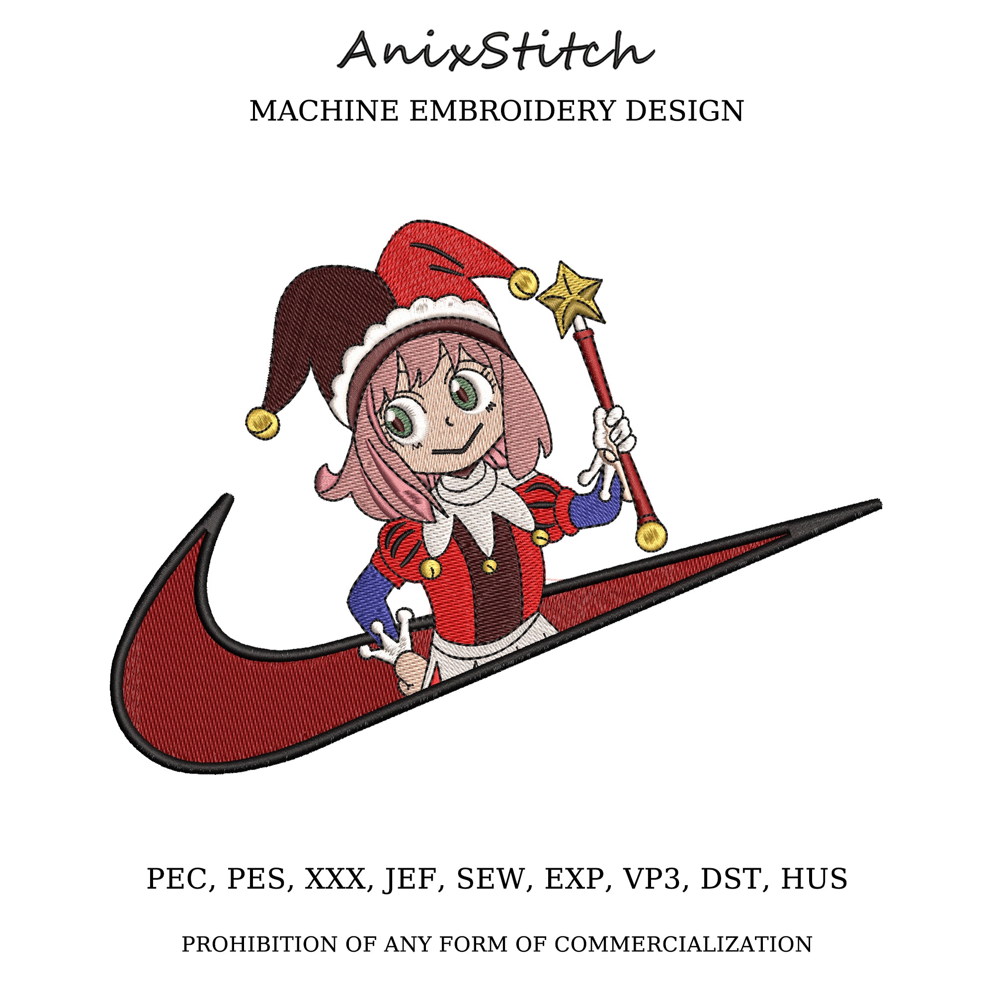 Anime Embroidery Design