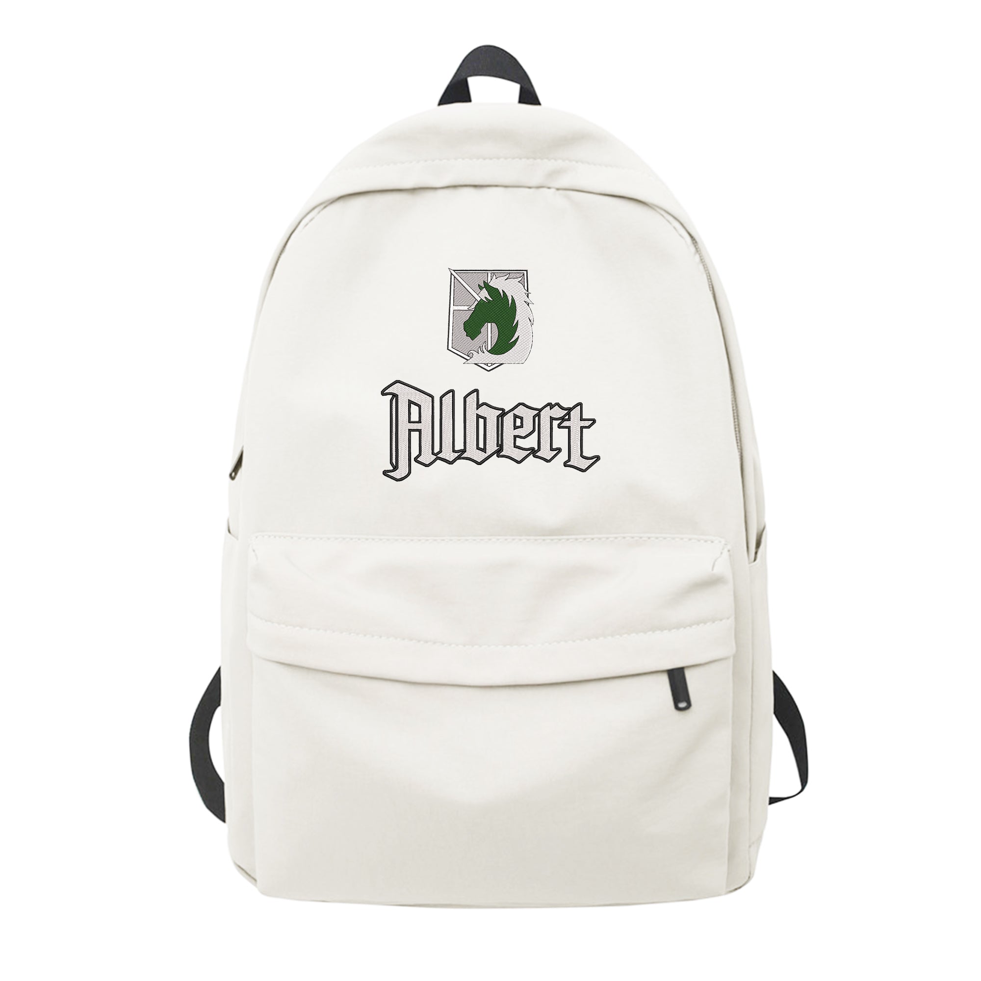 Personalized Anime Font Embroidered Backpack