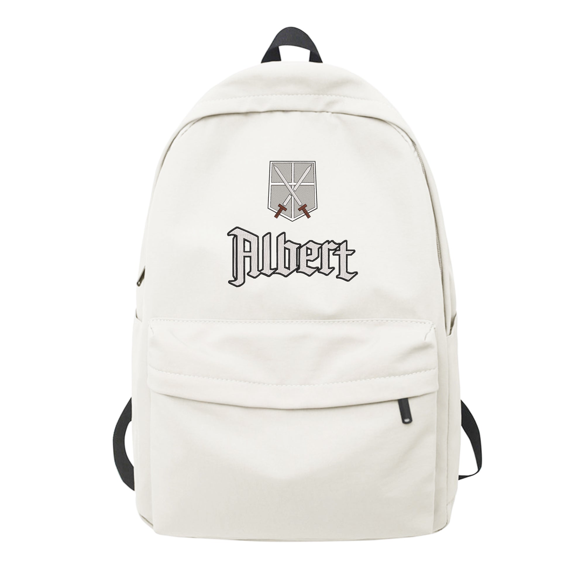 Personalized Anime Font Embroidered Backpack