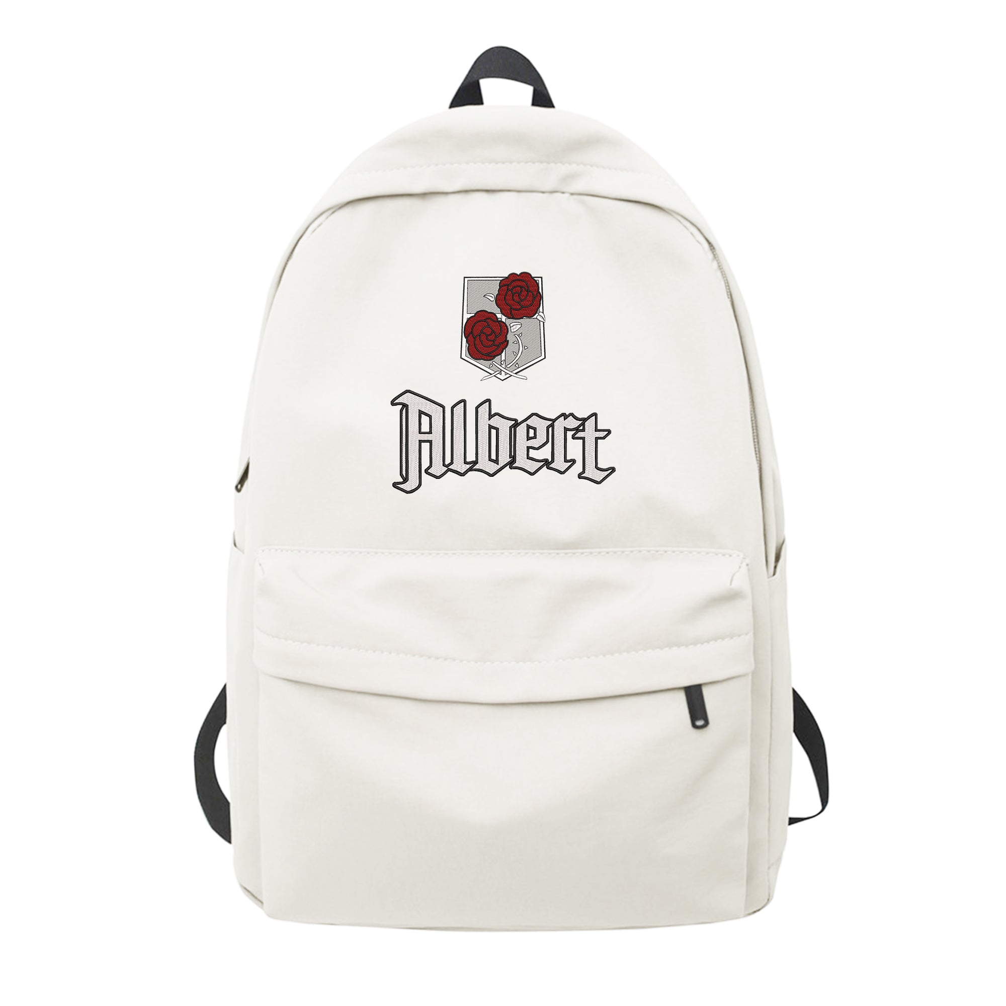 Personalized Anime Font Embroidered Backpack