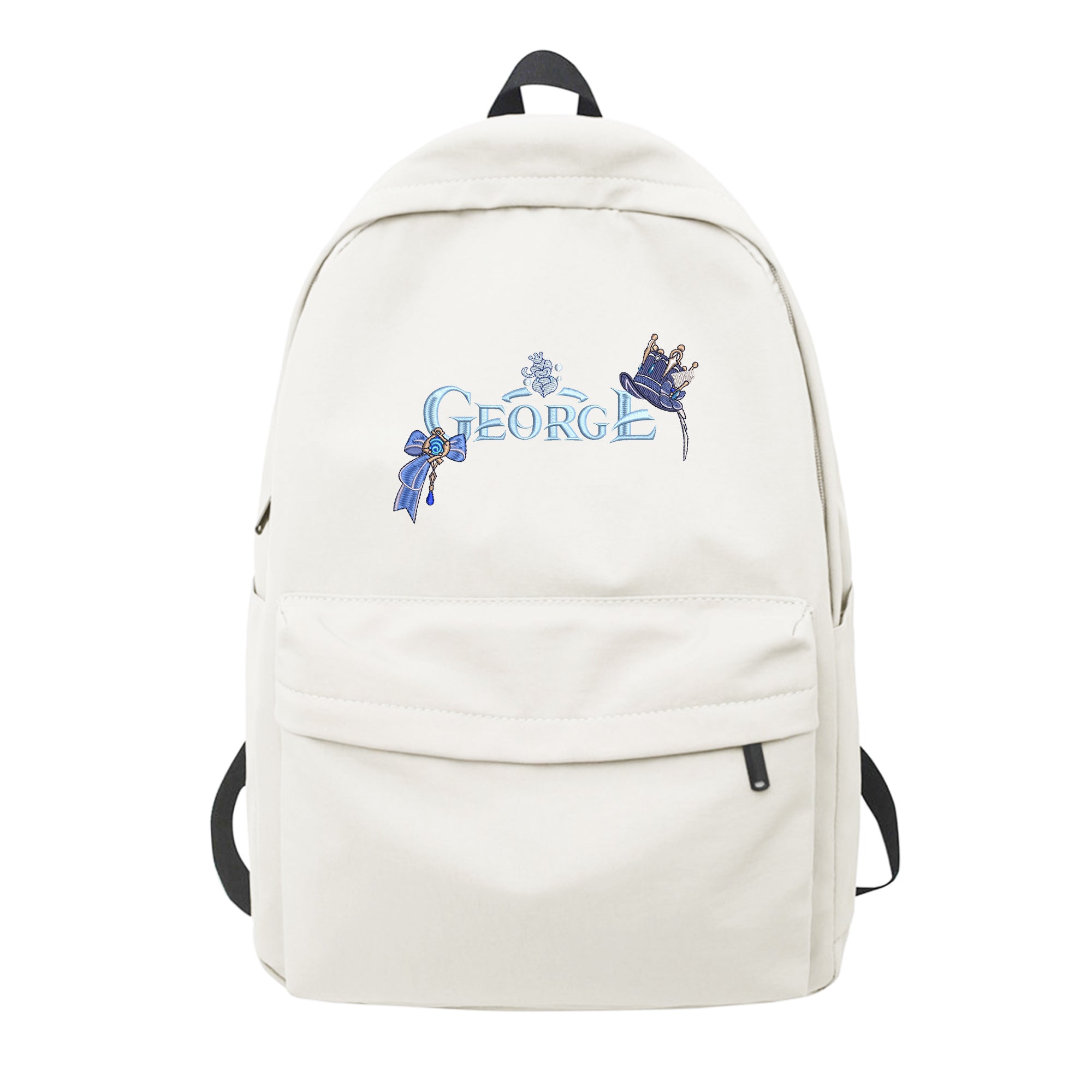 Personalized Anime Font Embroidered Backpack